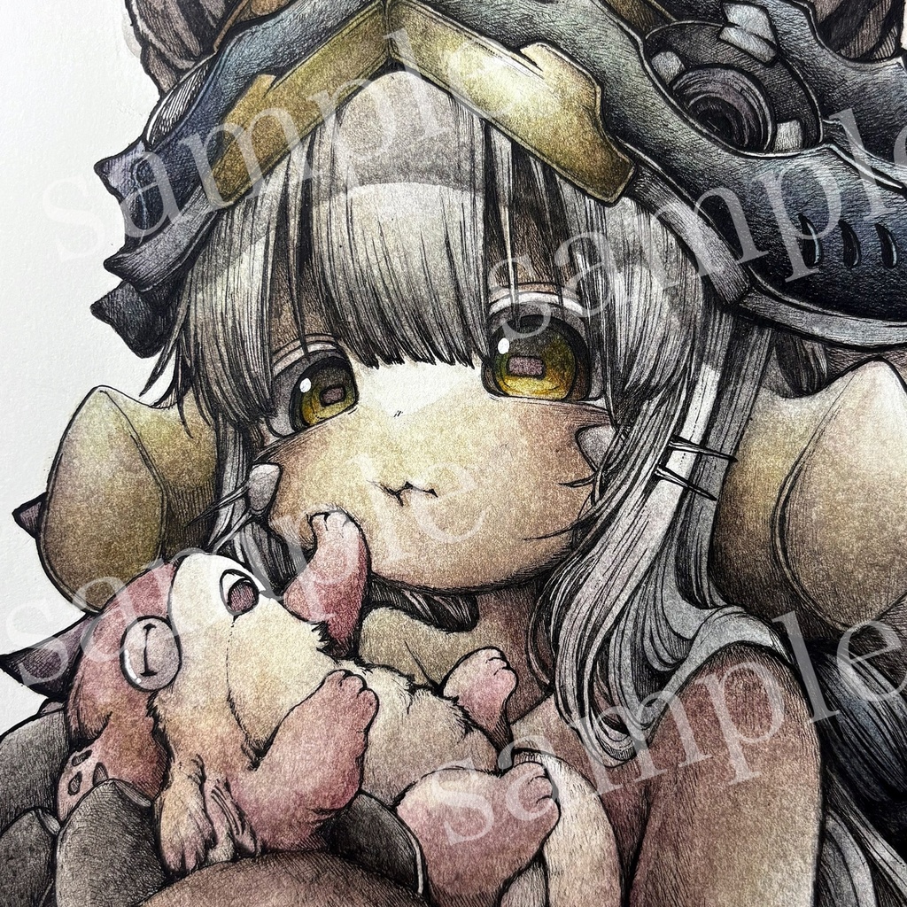 メイドインアビス ナナチ&メイニャ 水彩画