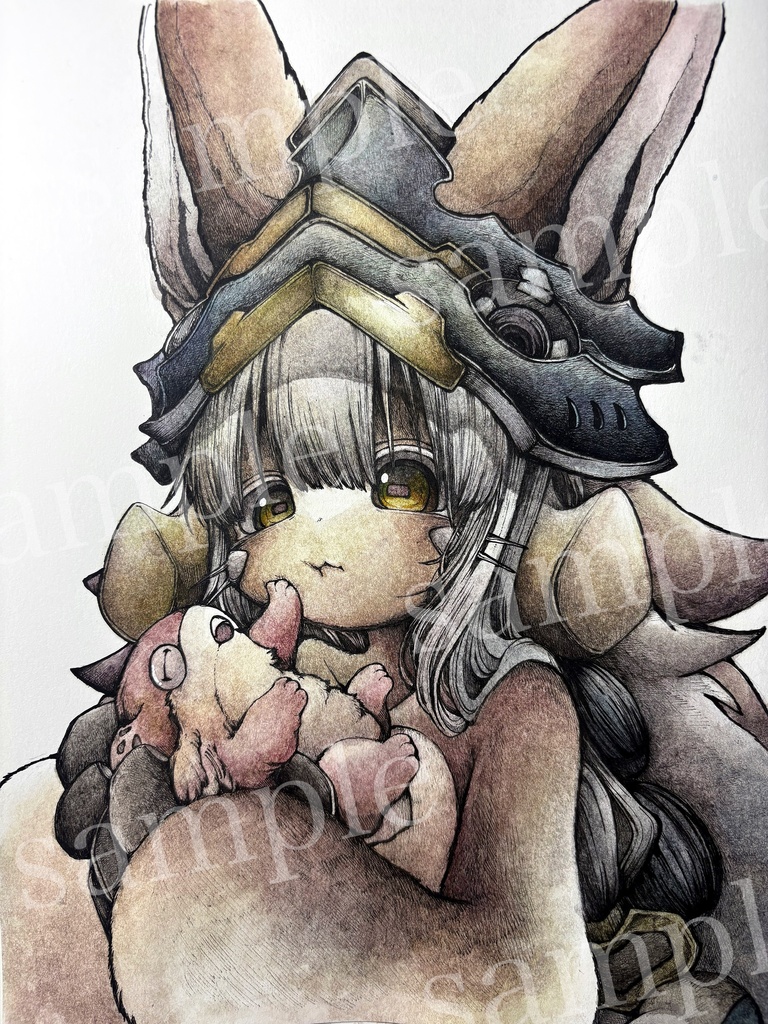 メイドインアビス ナナチ&メイニャ 水彩画