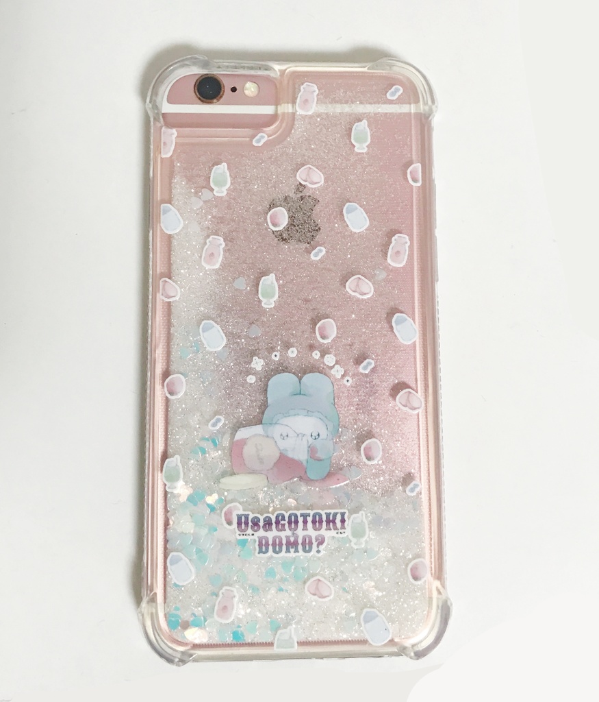 キラキラ iPhoneケース ホワイト