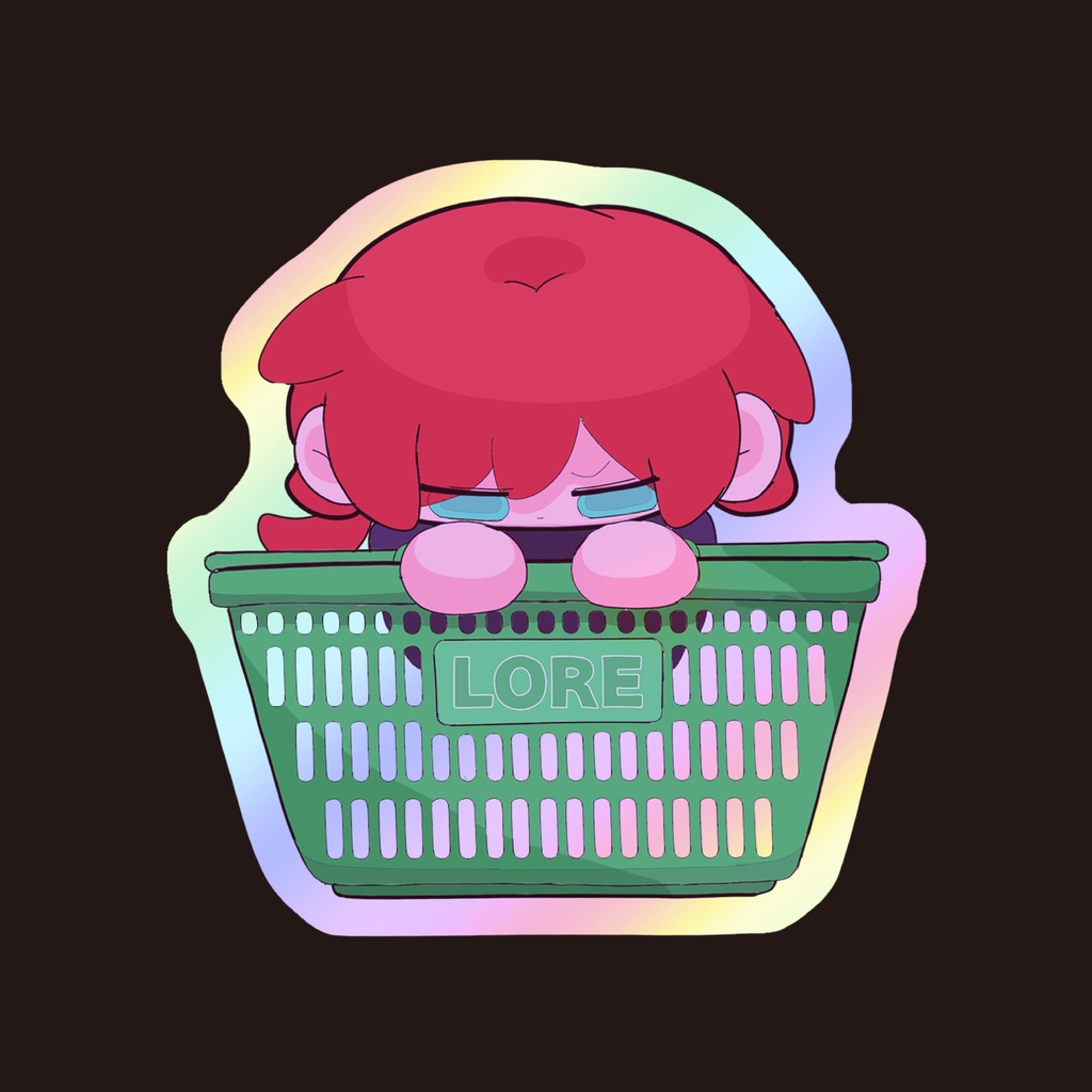 オーロラステッカー　カゴ