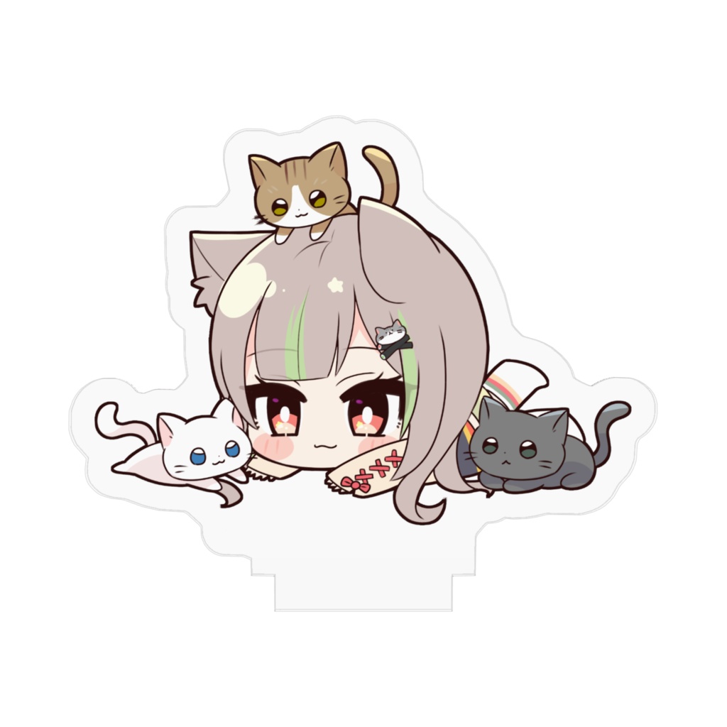 手毬寿司子 アクリルフィギュア(猫)50x50mm