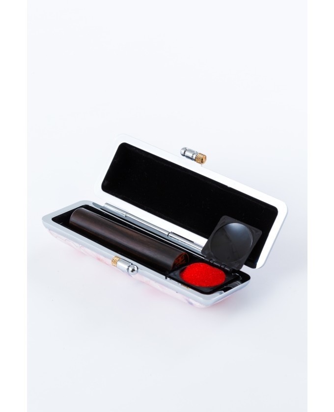 ゆるねこ印鑑ケース(ピンク)