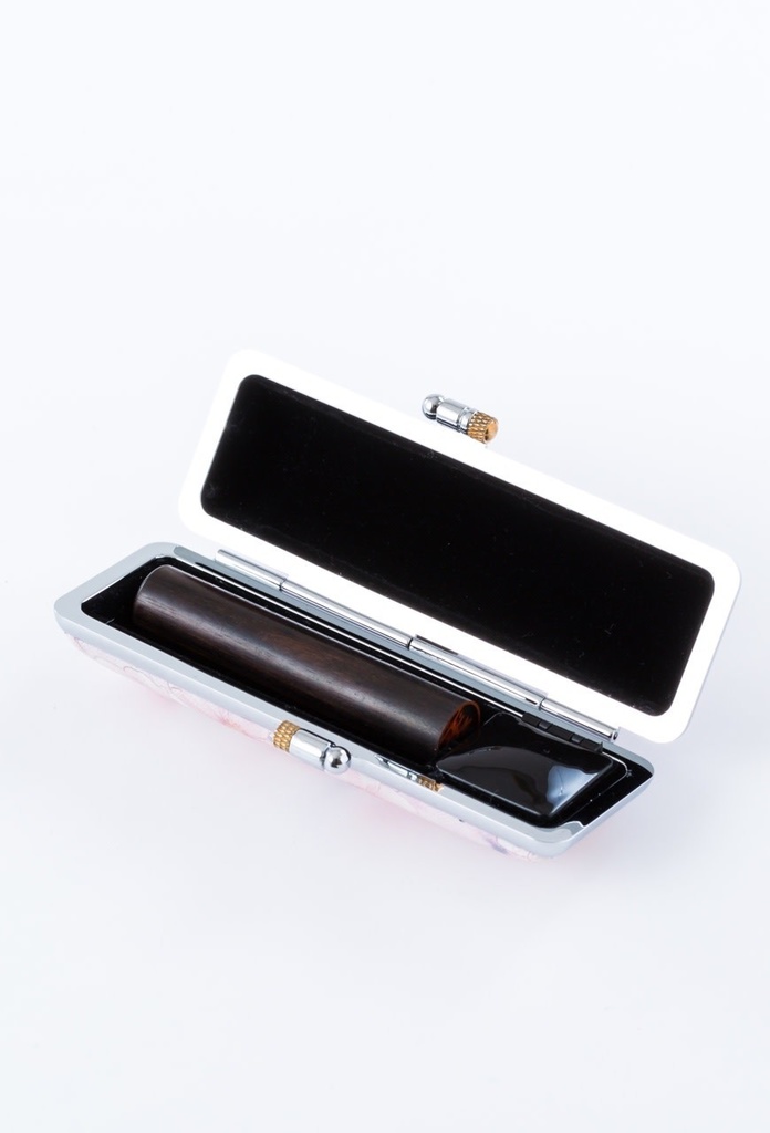 ゆるねこ印鑑ケース(ピンク)