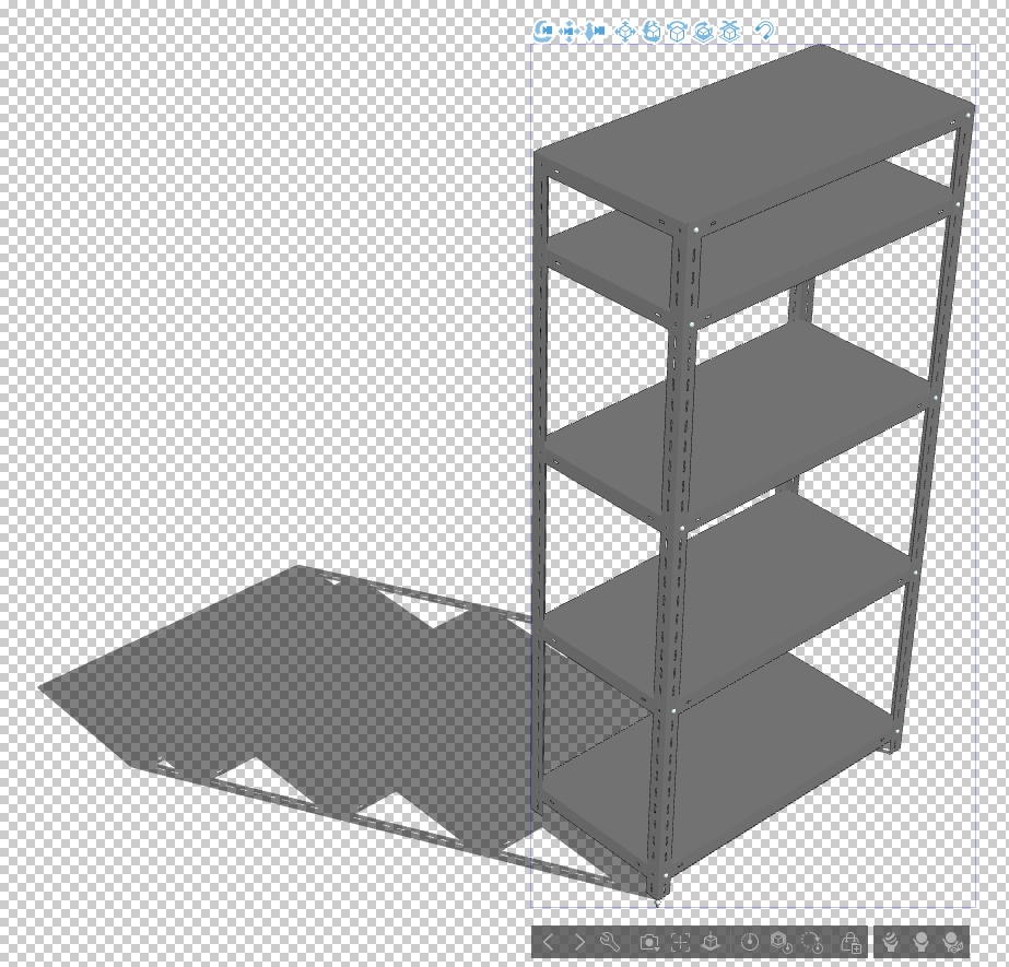 棚: スチールラック / steel rack