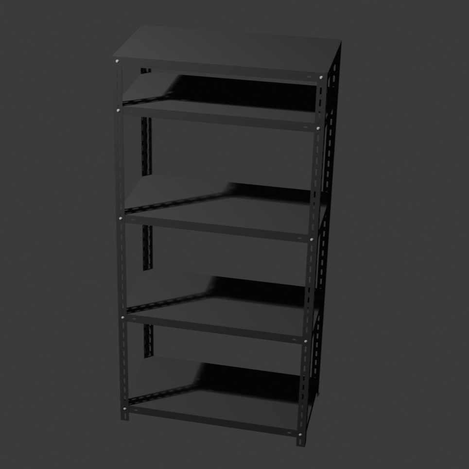 棚: スチールラック / steel rack