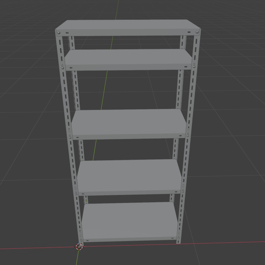 棚: スチールラック / steel rack