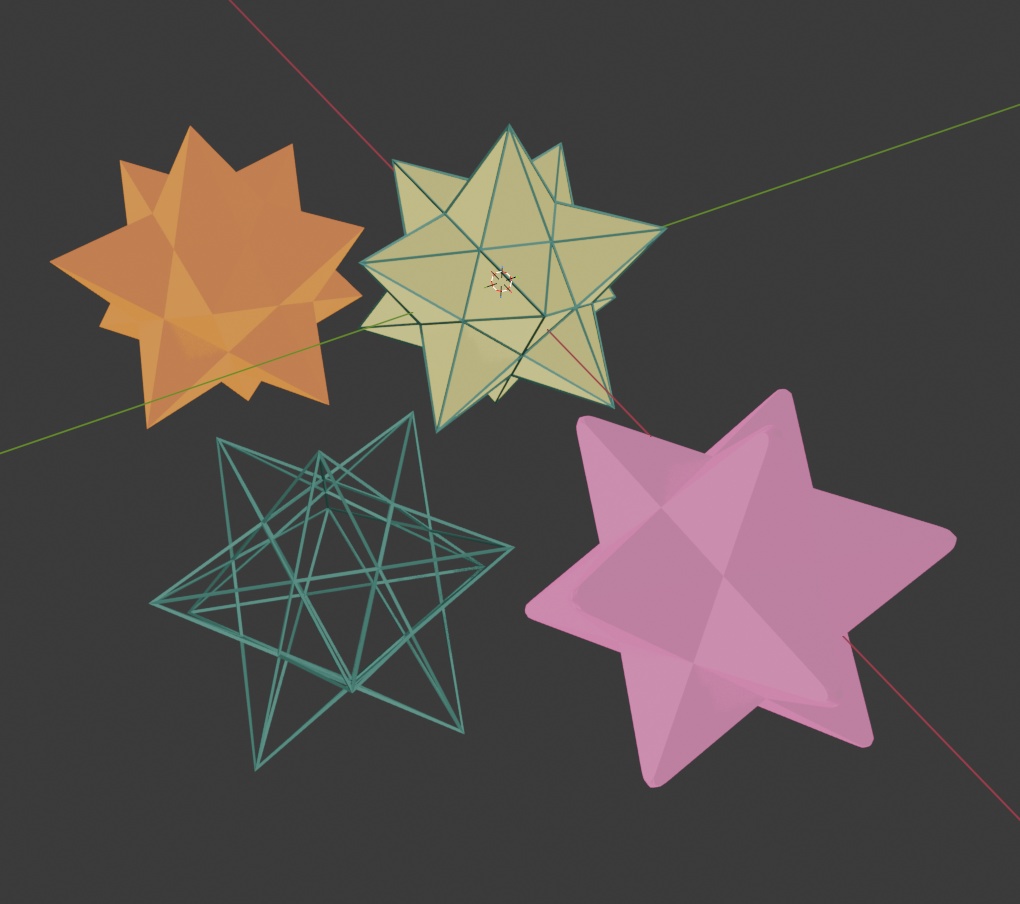 星: 小星型十二面体 / small stellated dodecahedron