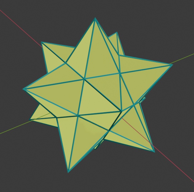 星: 小星型十二面体 / small stellated dodecahedron