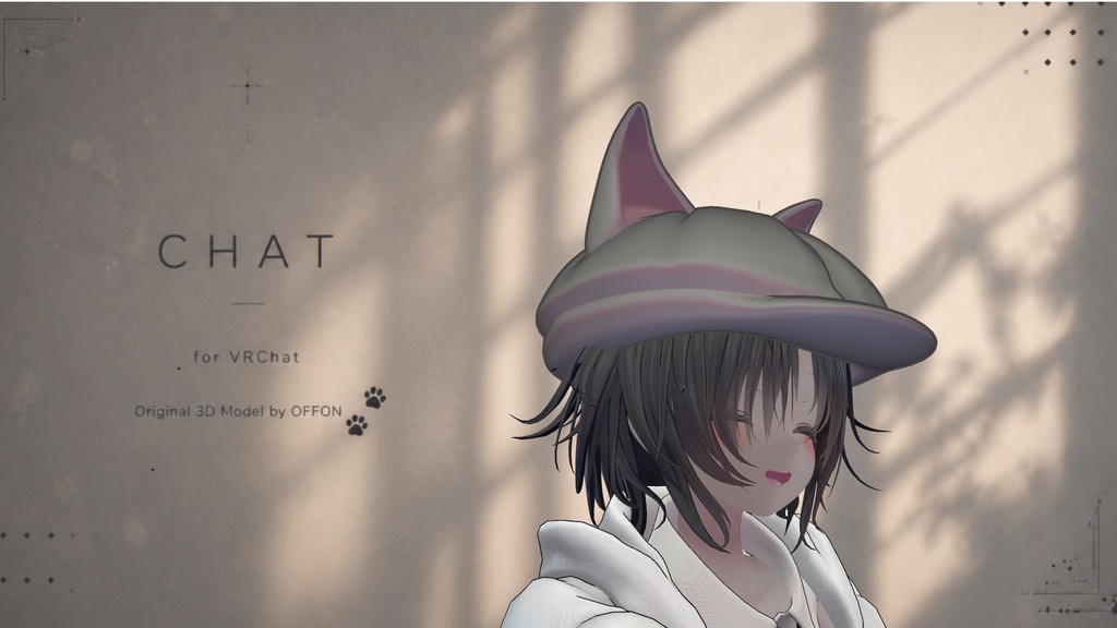 【VRC想定】CHAT(帽子)