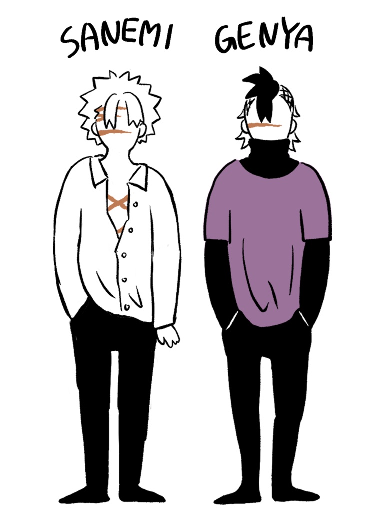 不死川兄弟 モチーフスウェット