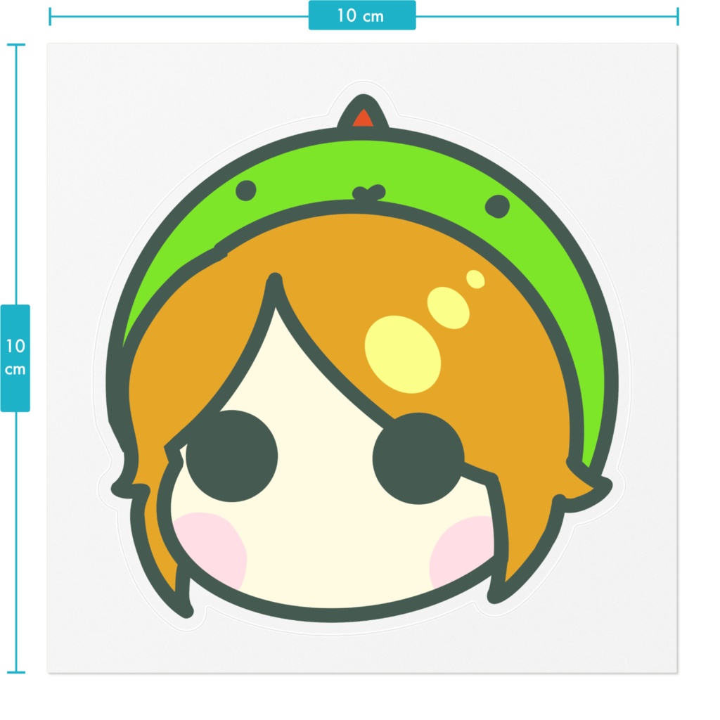 ぎゃおちゃんのBIGおかおクリアしーる