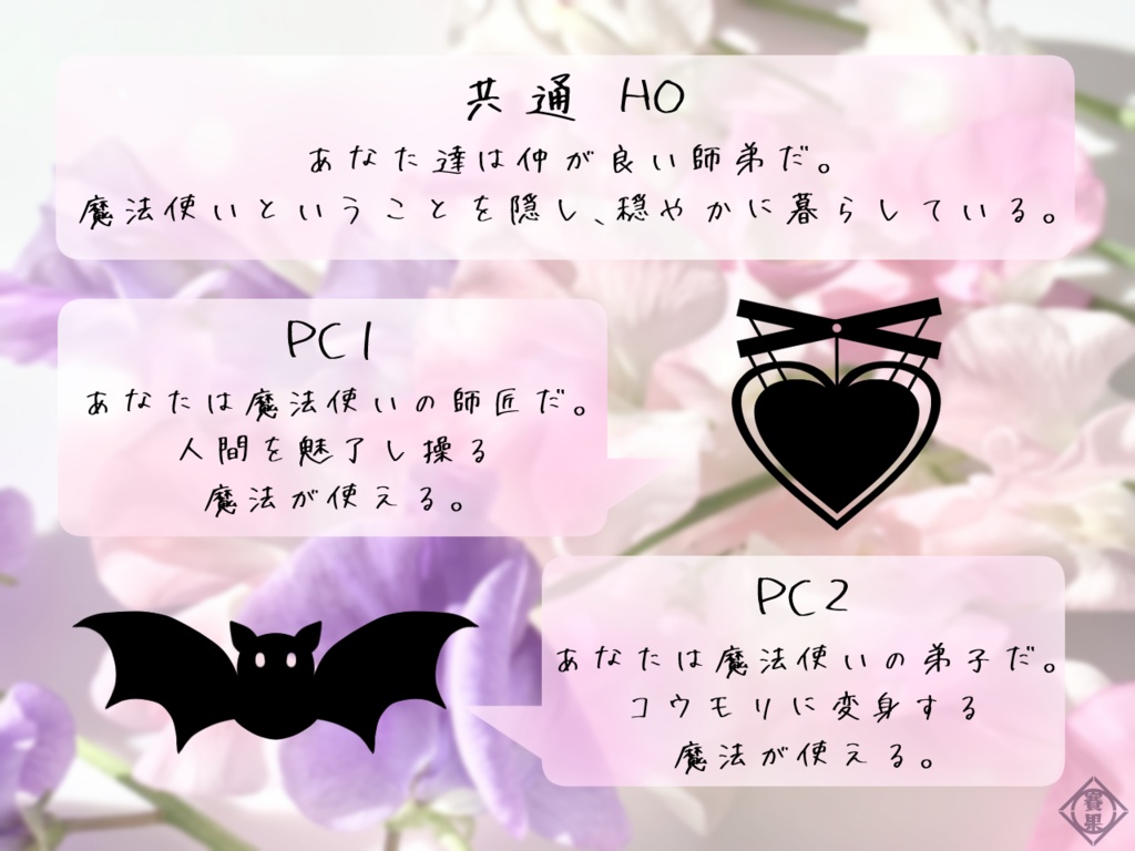 【CoC6版】スイートピーに口付けを