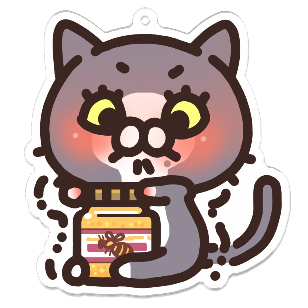 おしゃべりネコちゃんず　サラ　ビンのフタVer.