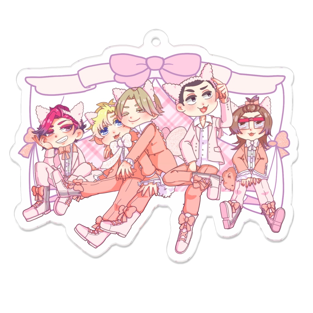 ねこみぞアクリルキーホルダー