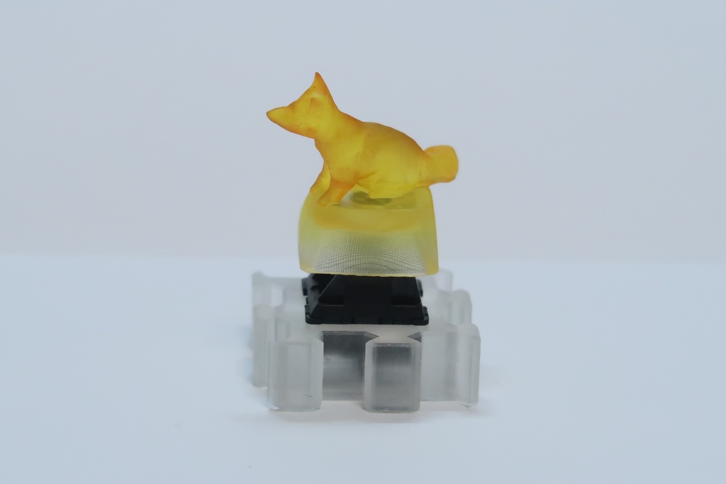 立体動物キーキャップ(キツネ)