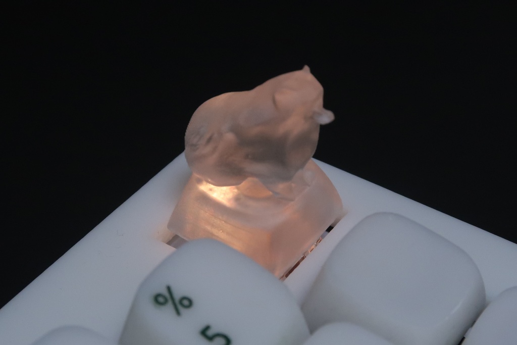 立体動物キーキャップ(タヌキ)