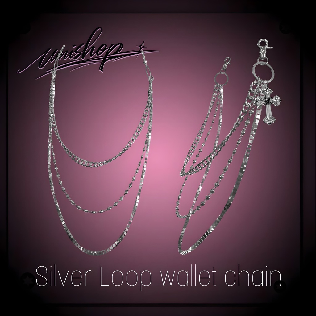 Silver Loop wallet chain