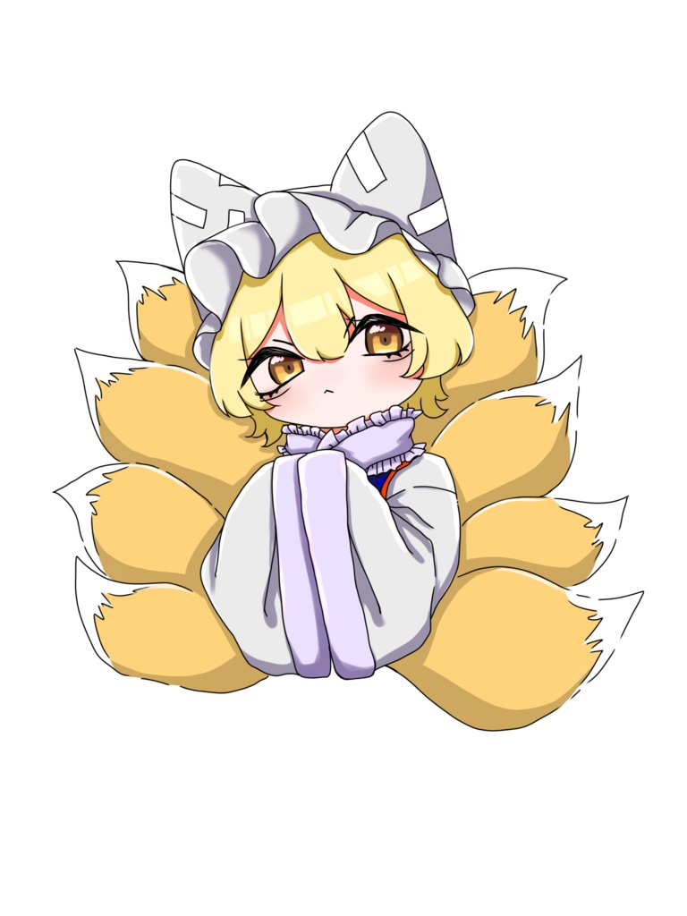 東方Project 八雲藍 橙 ステッカー🦊猫