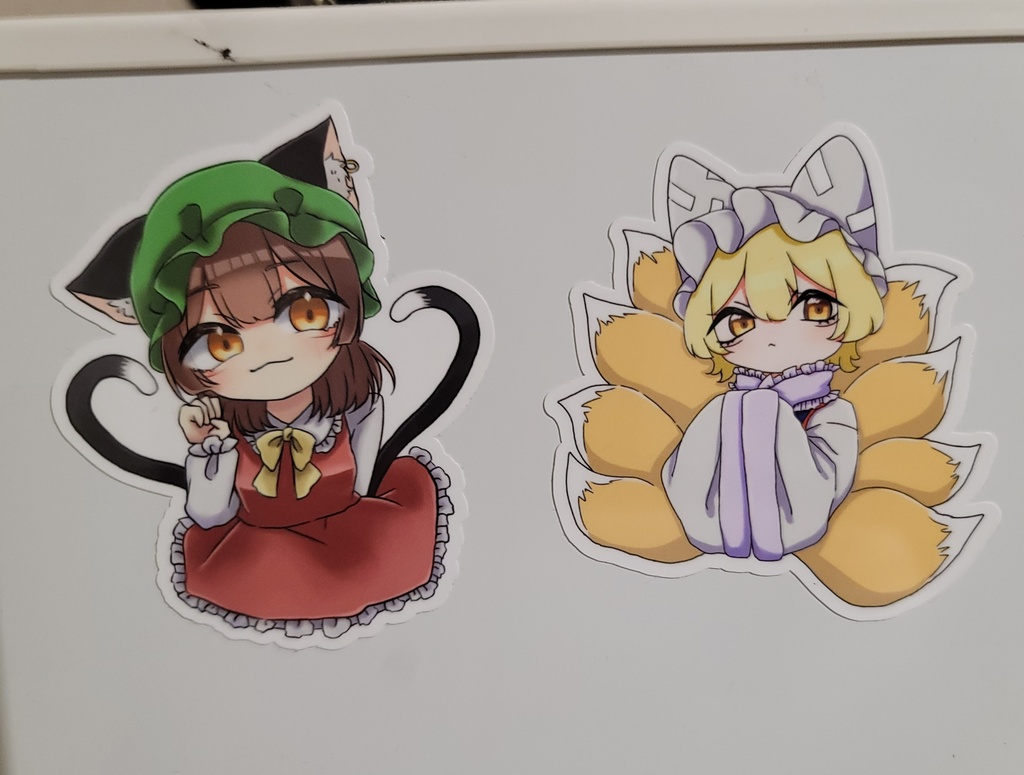 東方Project 八雲藍 橙 ステッカー🦊猫