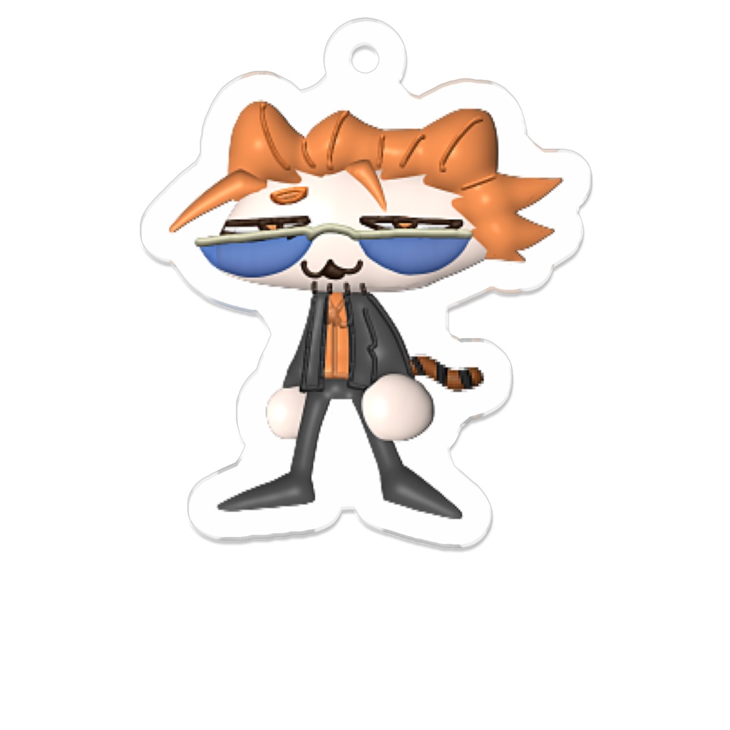 ローポリ牙城さん アクキー