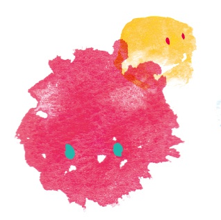 滲みの染みのマステ(カラフル)