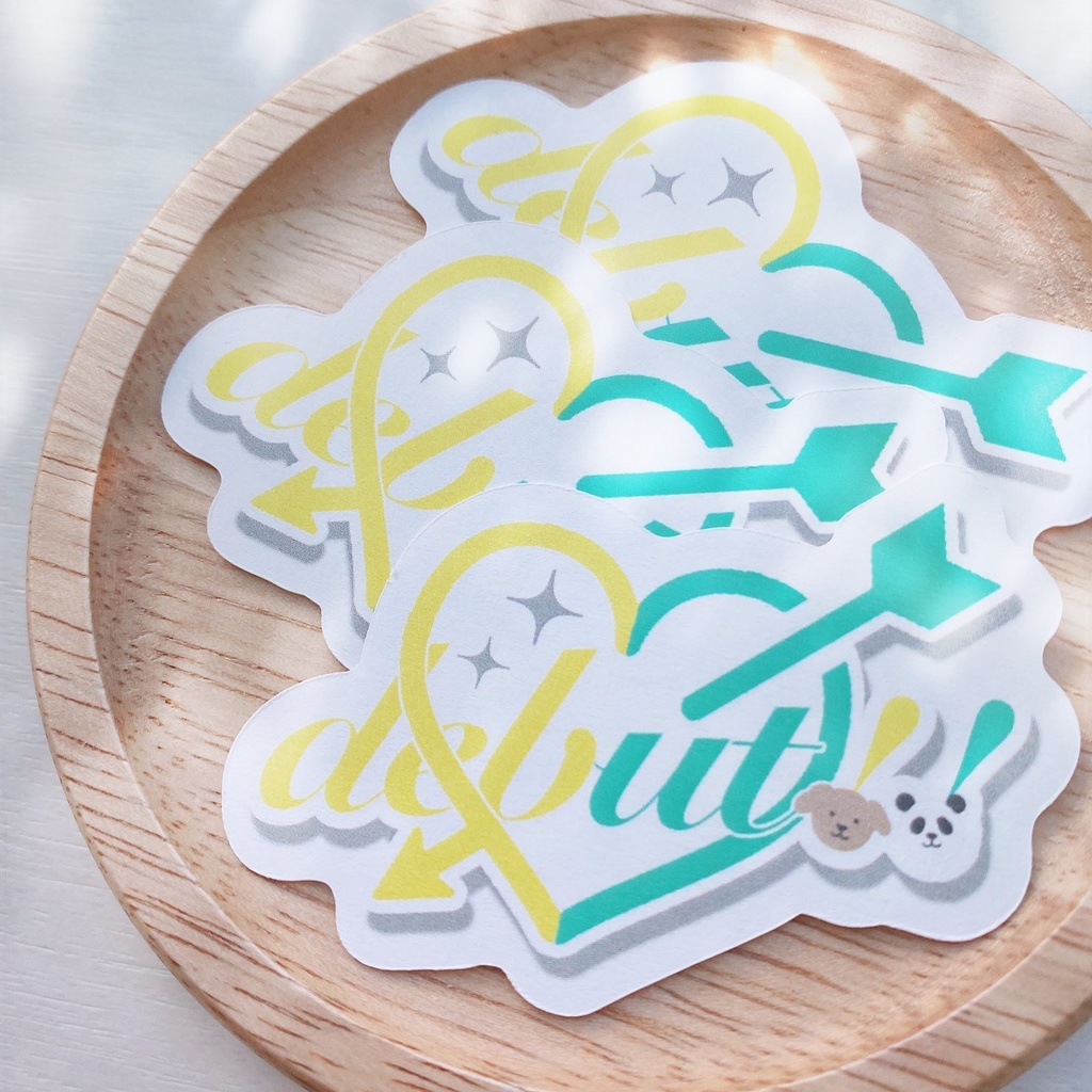 debut!!ロゴすてっかー