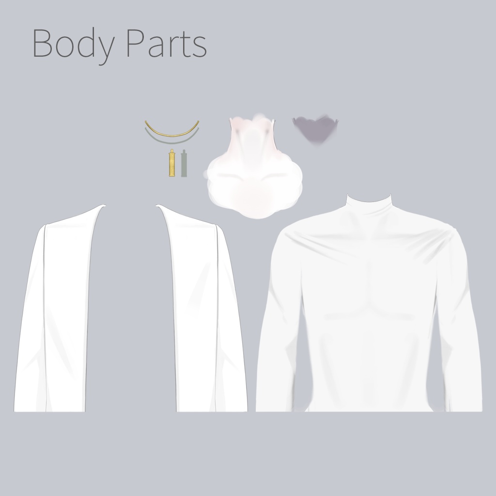 【PSD】 Live2D用原画 パーツ分け済 Live2D Source Live2D용 원화