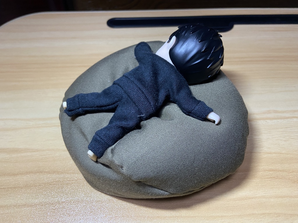 ハンドメイド・ドール用リラックスビーズクッション 約12cm