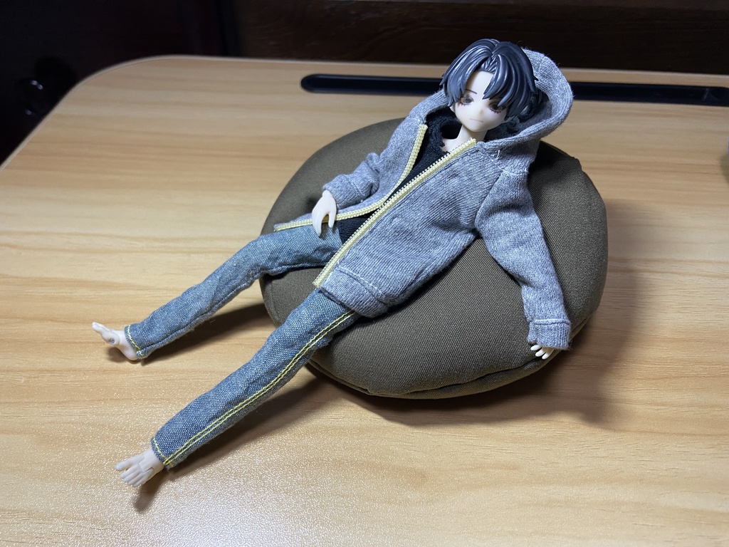 ハンドメイド・ドール用リラックスビーズクッション 約12cm