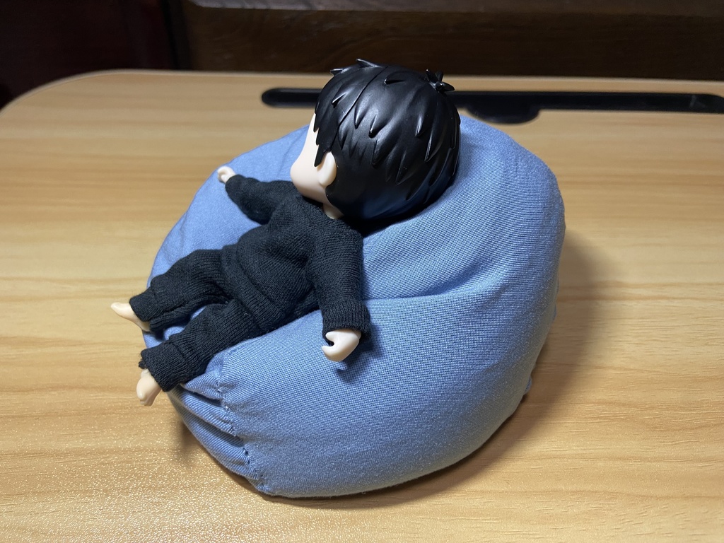 ハンドメイド・ドール用リラックスビーズクッション 約12cm