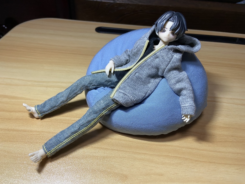 ハンドメイド・ドール用リラックスビーズクッション 約12cm