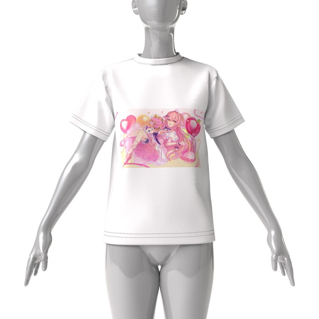 【Live2D 1周年記念】ビッグシルエットTシャツ