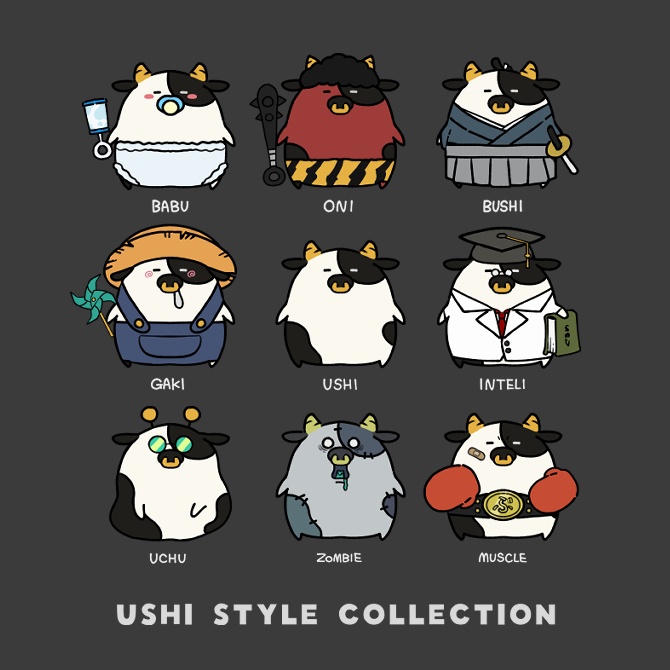 【受注生産】うしこれくしょんビッグシルエットTシャツ