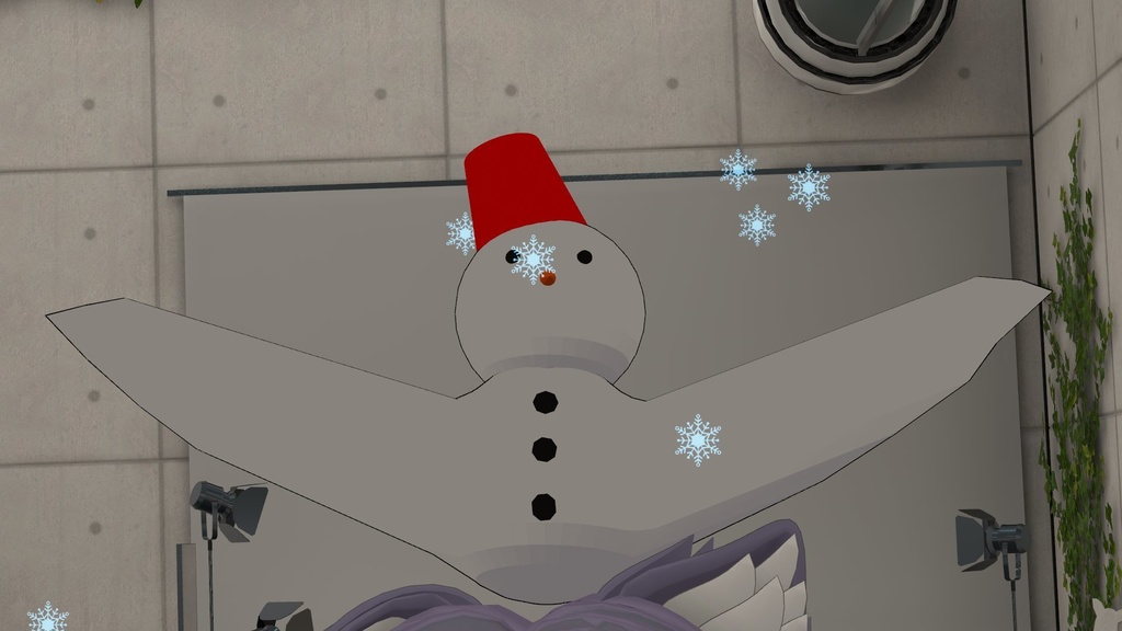 のび~るマスコット「雪だるま」