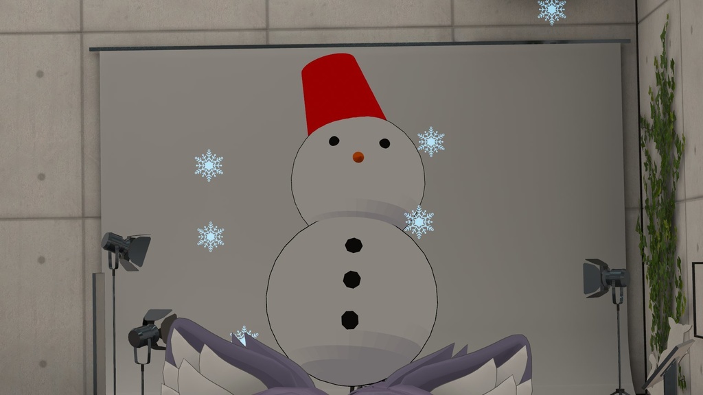 のび~るマスコット「雪だるま」