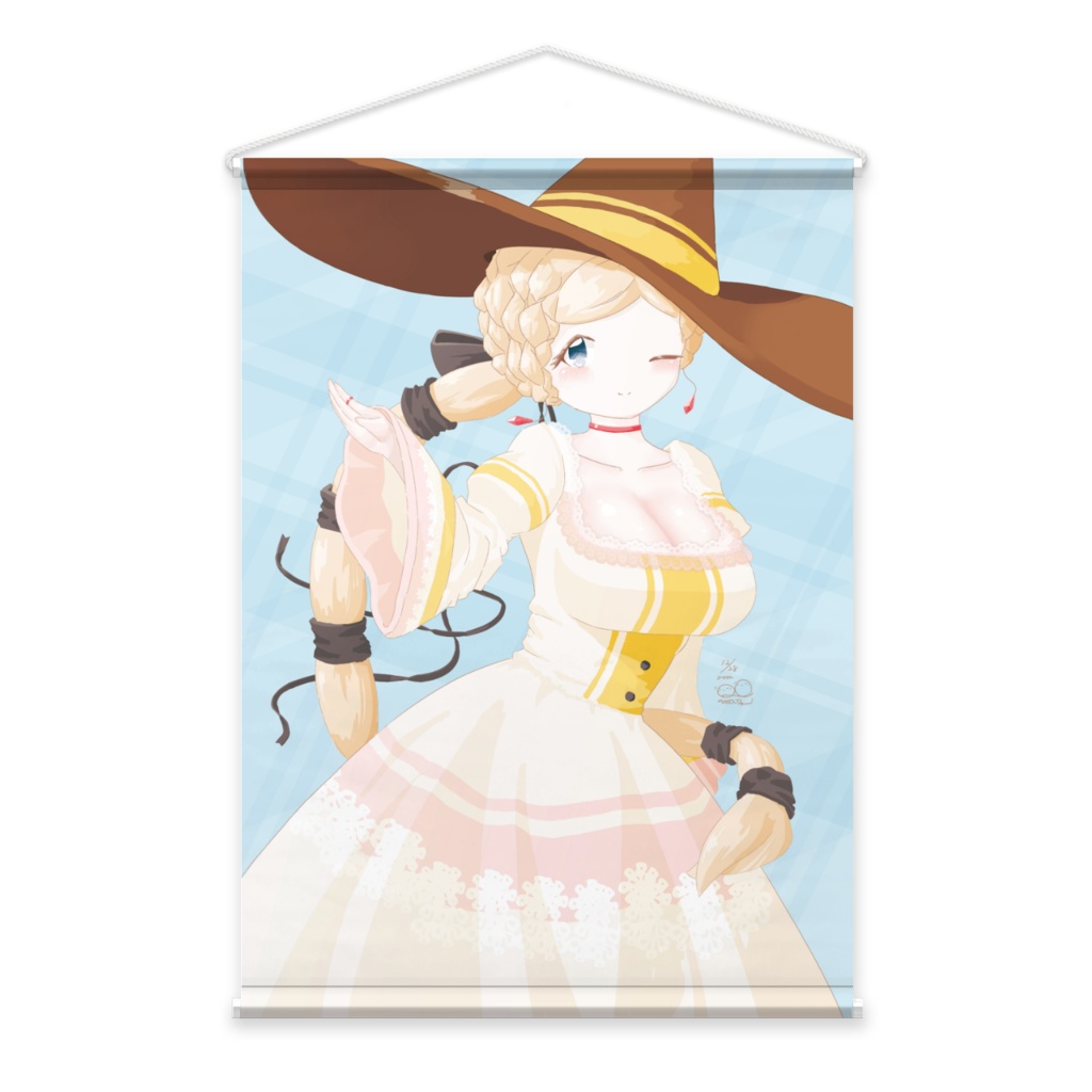 ふわふわの魔女さん(32)B2タペストリー