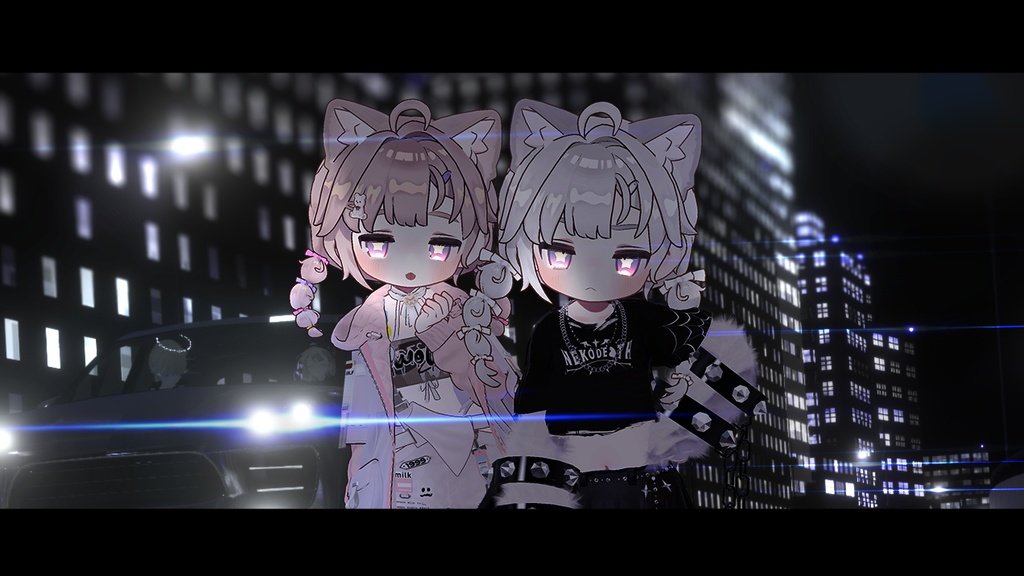 ゆるポップツインヘアー(キプフェル・まめひなた向け)【ギミック付き】