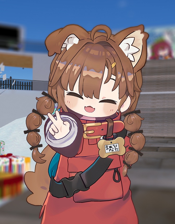 ゆるポップツインヘアー(キプフェル・まめひなた向け)【ギミック付き】