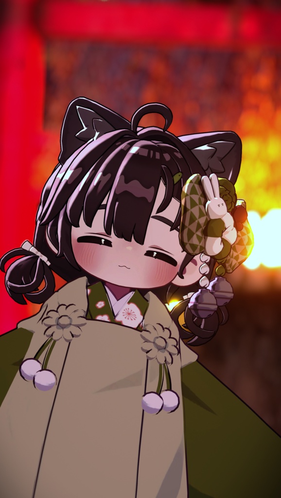 ゆるポップツインヘアー(キプフェル・まめひなた向け)【ギミック付き】