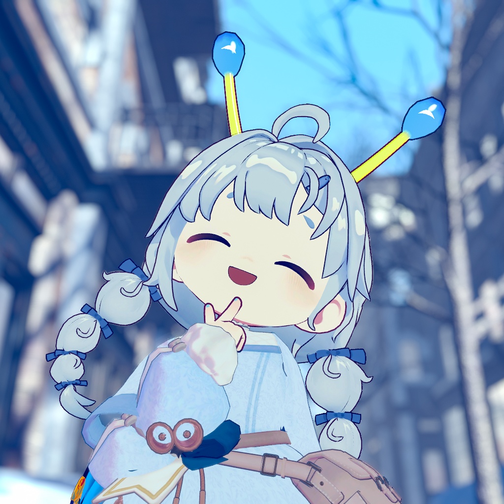 ゆるポップツインヘアー(キプフェル・まめひなた向け)【ギミック付き】