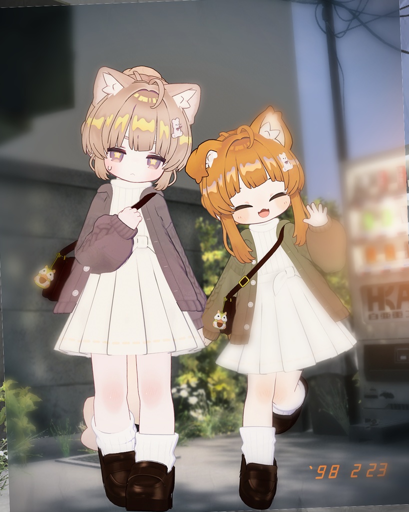 ぱっつんお団子ポニー(キプフェル・まめふれんず向け)【ギミック付き】