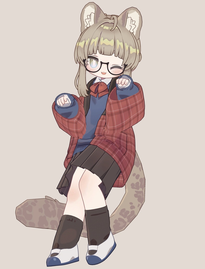 ぱっつんお団子ポニー(キプフェル・まめふれんず向け)【ギミック付き】