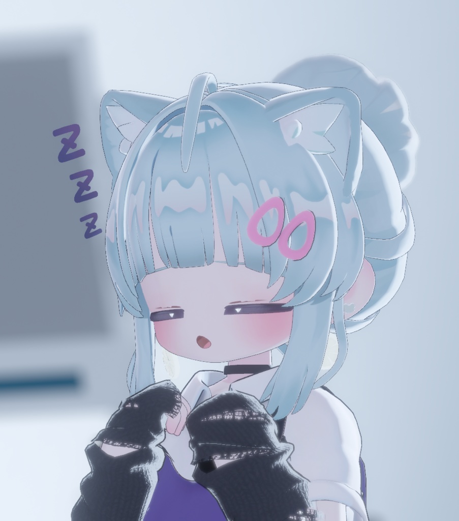 ぱっつんお団子ポニー(キプフェル・まめふれんず向け)【ギミック付き】