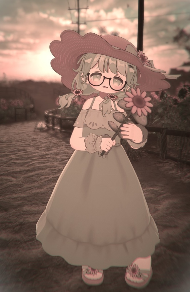 オフショルワンピ＆ゆるみつあみ [複数アバター対応] 缩略图 14