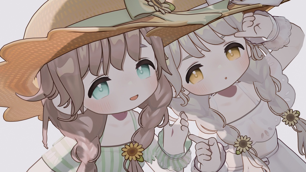 オフショルワンピ＆ゆるみつあみ [複数アバター対応] 缩略图 16