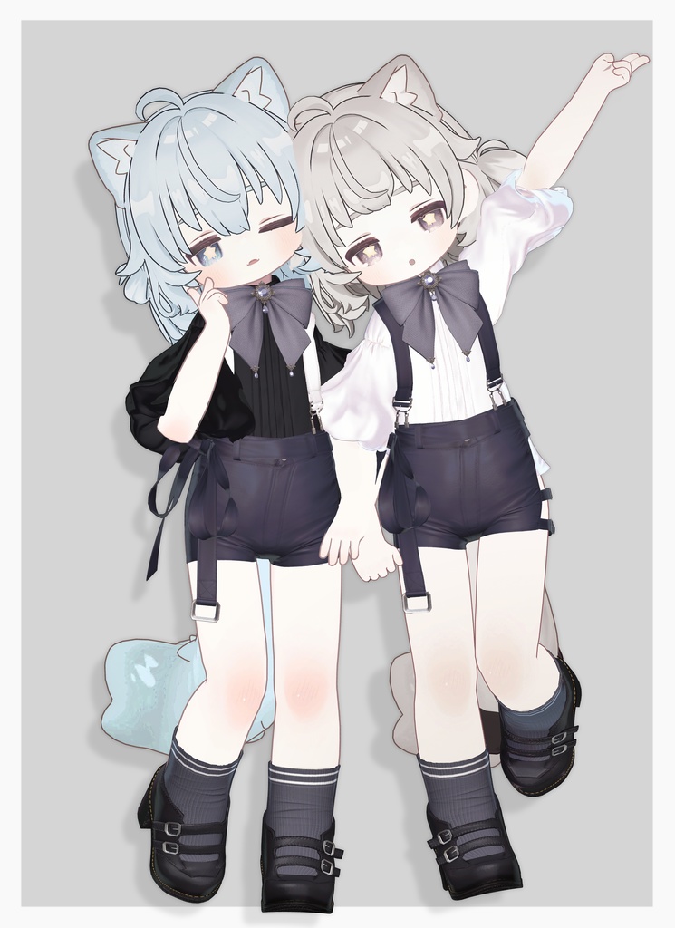 ゆるポップお団子ヘアー(キプフェル・まめひなた向け)【ギミック付き】