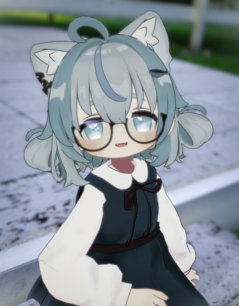 ゆるポップお団子ヘアー(キプフェル・まめひなた向け)【ギミック付き】