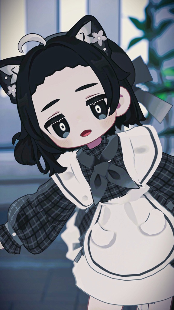 ゆるポップお団子ヘアー(キプフェル・まめひなた向け)【ギミック付き】