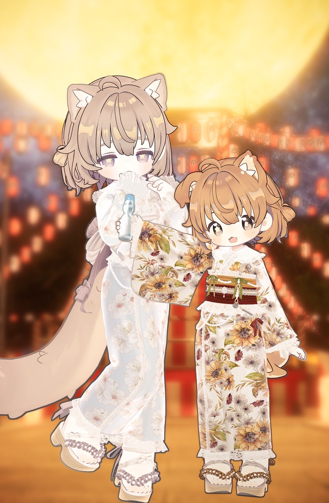 ゆるポップお団子ヘアー(キプフェル・まめひなた向け)【ギミック付き】