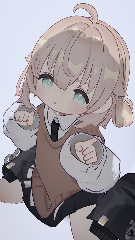 ゆるポップお団子ヘアー(キプフェル・まめひなた向け)【ギミック付き】